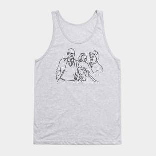 Minimal Portrait of the Artist and Grandparents Tank Top